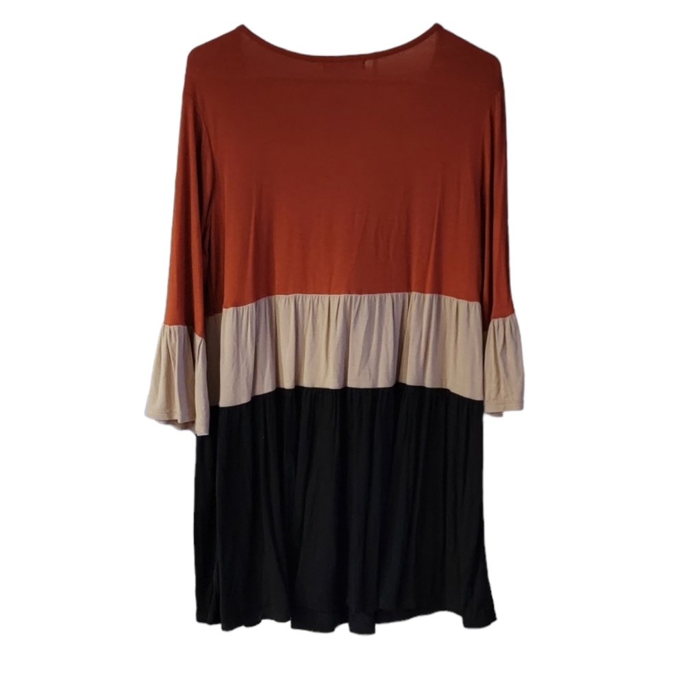 INDIGO SOUL Ruffled Tunic blouse